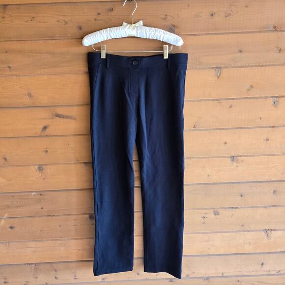 Betabrand Classic Dress Pant Yoga Pant Straight Leg Black Large Trouser Bottom - Picture 2 of 4